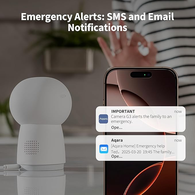 Aqara Camera Protect Kit Y100-4 Piece Wireless Home Security System with 2K Camera Hub G3, 3 Smart Sensors, HomeGuardian, Local Automation & 24/7 Alerts, Supports HomeKit, Google Home, Alexa