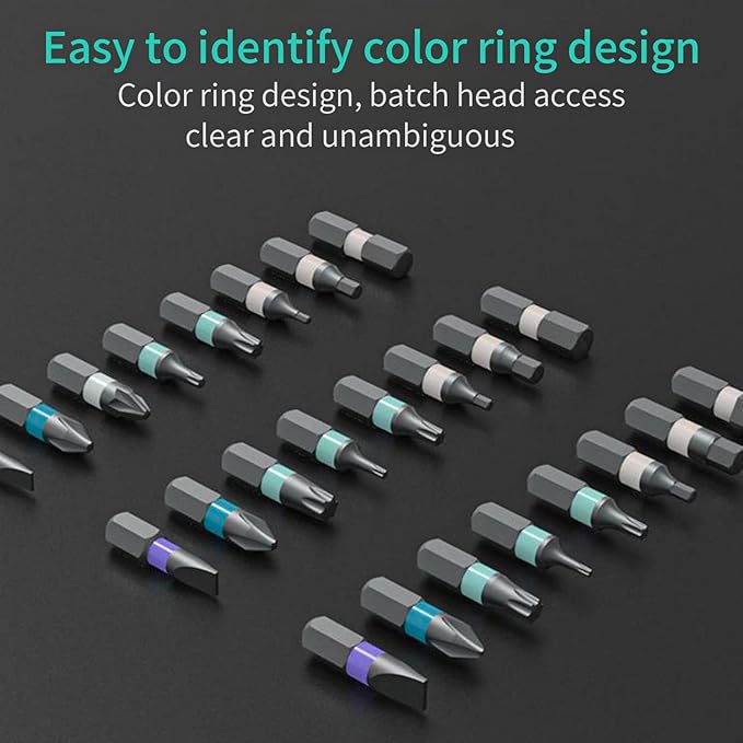 24 in 1 Magnetic Screwdriver Set, DIY Ratchet Screwdriver Set with Detachable Handle, Portable Compact Repair Tool Kit for Furniture Laptop Electronicsv Bicycle