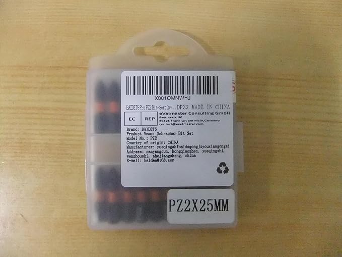 Pro PZ2 Bit Assortment - Screwdriver Bits Set 20Pcs, 25mm Length, Pozi Screwdriver Bit, 1/4 Inch Hex Shank, with Storage Box