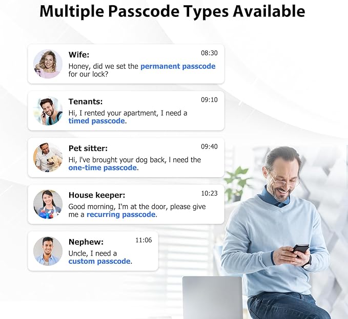 Smart Lock CATCHFACE Fingerprint Door Handle 5-1 Keyless Entry Door Lock,Smart Door Lock with Fingerprint/Code/Card/Key-Ideal for Front Door Hotel Office Office - Satin Nickel