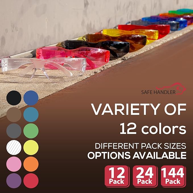 Hyline Anti-Fog Color Safety Glasses Variety, Impact Resistant, Polycarbonate, Anti-Scratch