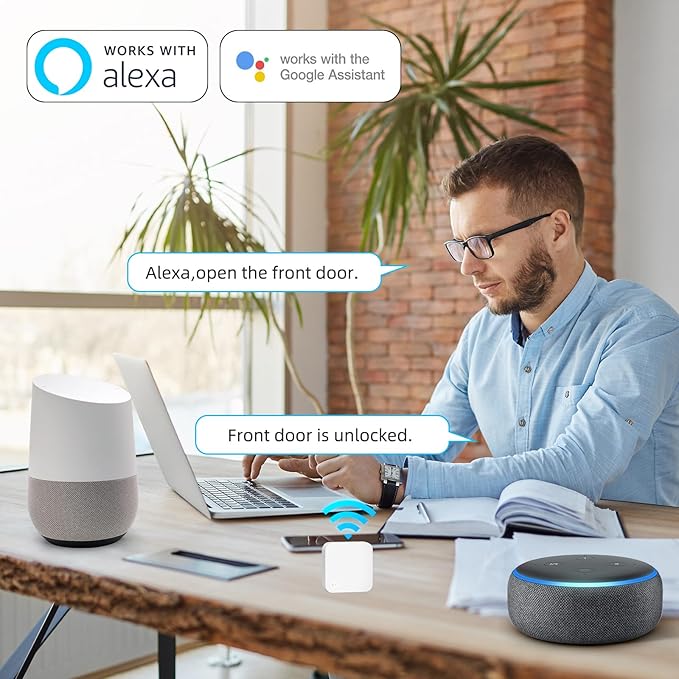 WiFi Front Door Lock Set - Miuedo Keyless Entry with Handle Keypad, Smart Deadbolt, Fingerprint, Auto Lock, Code, Fob, Remote Control - Black