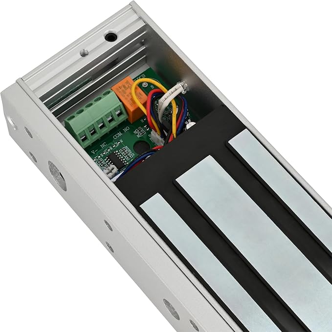 Mag Lock 1200LBS Holding Force Electromagnetic Commercial Lock 12V LED Indicator When Closed NO/NC Options,for Access Control System
