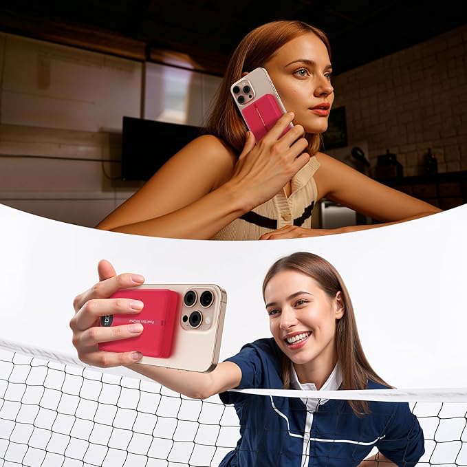 Magnetic Portable Charger, 16800mAh Wireless Power Bank, with 20W USB-C Fast Charging and LED Digital Display Magnetic Battery Pack, Compatible with iPhone 17/16/15/14/13/12 Full Series (2025)