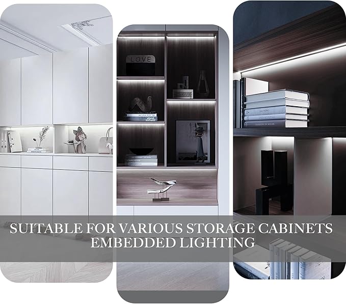 COB LED Strip Lights Cool White,24V Dimmable led Light Strip KIT with Remote and app Control,6000K 50FT/15m 8mm Wide Ra>90 Cuttable Flexible Strip Lights for Bedroom,Shelf,Cabinet