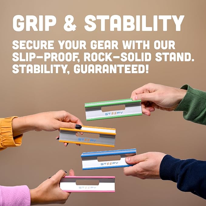 Steepy Portable Laptop Riser - 3 Height Adjustable Stand for Desk