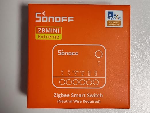 SONOFF ZigBee Smart Light Switch, SONOFF Zigbee Hub Required, Interruptor Inteligente Voice Control with Alexa & Google Home, Neutral Line Required Smart Home Device, Zigbee Switch ZBMINIR2