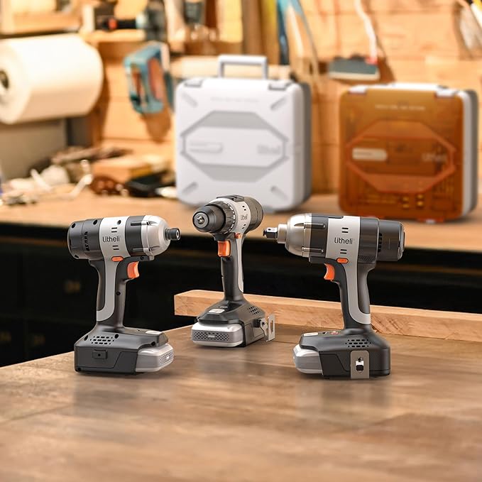 Litheli 20V Cordless Impact Driver, 1593 in-lbs Max Torque, 1/4 in. Hex Power Drill/Driver with Battery (Charger not Included)