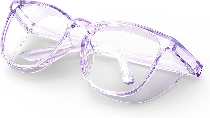 Stylish Safety Glasses, Clear Anti-Fog Anti-Scratch Protective Glasses For Men And Women