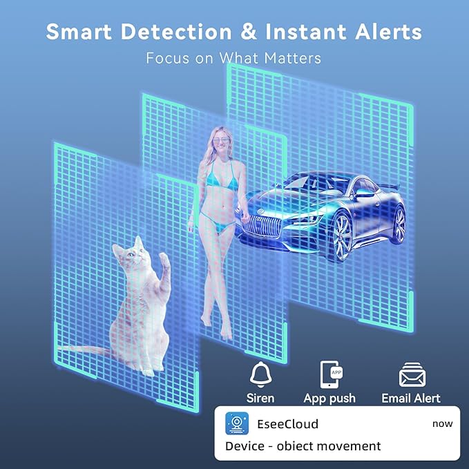 5MP Wireless Home Security Camera System with 12.5" Monitor, 4PCS CCTV PTZ Camera Security System Support 5G/2.4G WiFi, Motion Detection, Color Night Vision, 4K 10CH NVR with 1TB Hard Drive