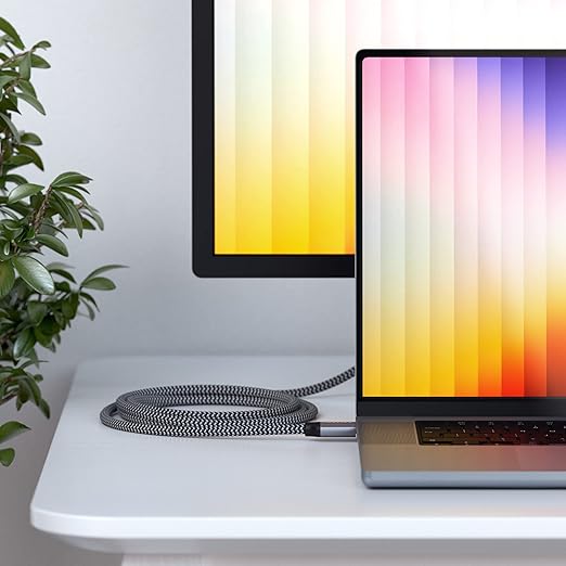 Satechi 8K HDMI 2.1 Cable – Supports 8K @ 60Hz and Ultra High Speed 4K @ 120Hz, 48Gbps – HDMI to HDMI Capable Compatible with iMac Pro, iMac, Mac Mini, MacBook Pro/Air, Windows, and More (6.6 ft/2m)