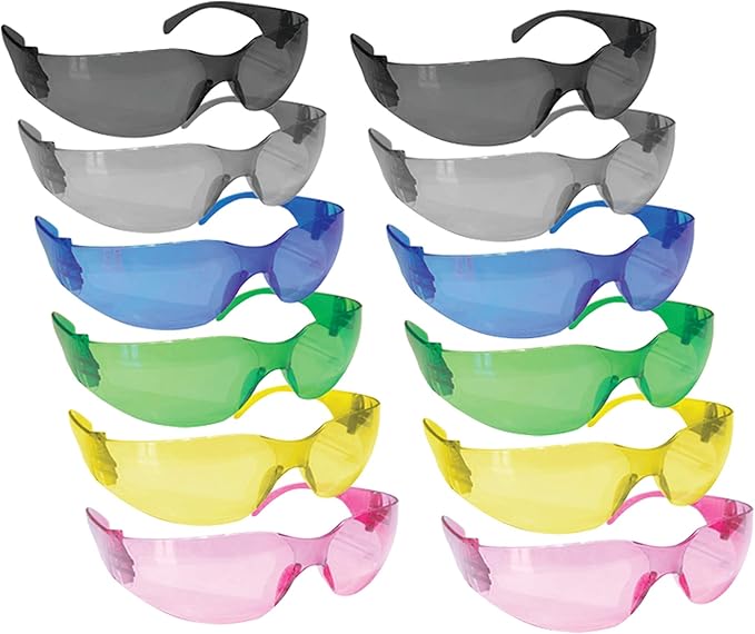 BISON LIFE Keystone Color Lens Safety Glasses | Anti Scratch | Impact Resistance | ANSI Z87.1 Standard | UV 400 Protection