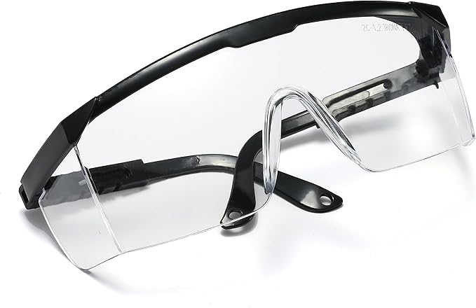 Safety Glasses, 5PCS Adjustable Wide-Vision Protective Glasses, Lightweight Fog-Proof Safety Goggles