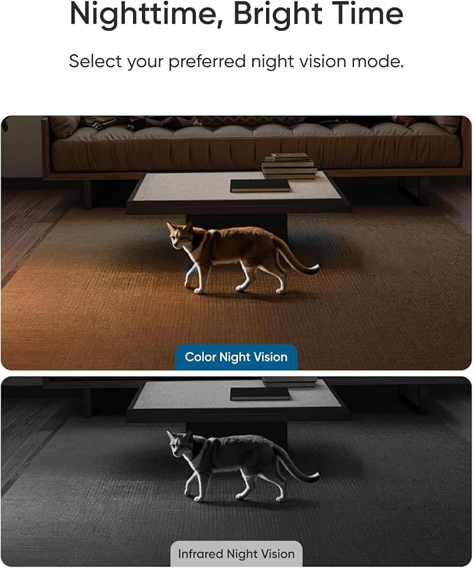eufy Indoor Cam E30, Latest Generation, 4K UHD Security Camera, Pet/Dog/Baby Camera with Phone app, Color Night Vision, Human/Pet Auto Tracking, 360 Pan-Tilt, Works with Homekit