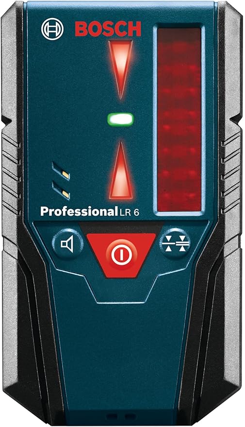 BOSCH LR 6 165 Ft Red-Beam Laser Receiver, Includes Mounting Bracket & 2 AAA Batteries