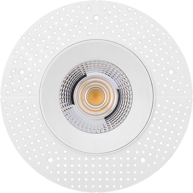 Maxxima 6 in. Trimless Ultra-Thin Recessed Anti-Glare LED Downlight Canless IC Rated 2000 Lumens 5 Color Temperature Selectable 2700K/3000K/3500K/4000K/5000K Dimmable 90 CRI 5 CCT Slim J-Box Included