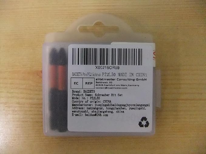 Pro PZ2 Screwdriver Bit Set - Pozi Screwdriver 10 Pieces, 50mm Length, 1/4" Hex Shank Bit Assortment, with Storage Box