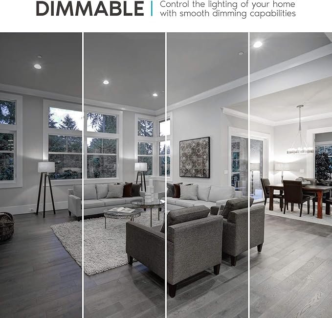 LUXRITE A19 LED Bulb 75W Equivalent, 1100 Lumens, 5000K Bright White, Dimmable Standard LED Light Bulbs 11W, Enclosed Fixture Rated, Energy Star, E26 Medium Base - Indoor and Outdoor (12 Pack)