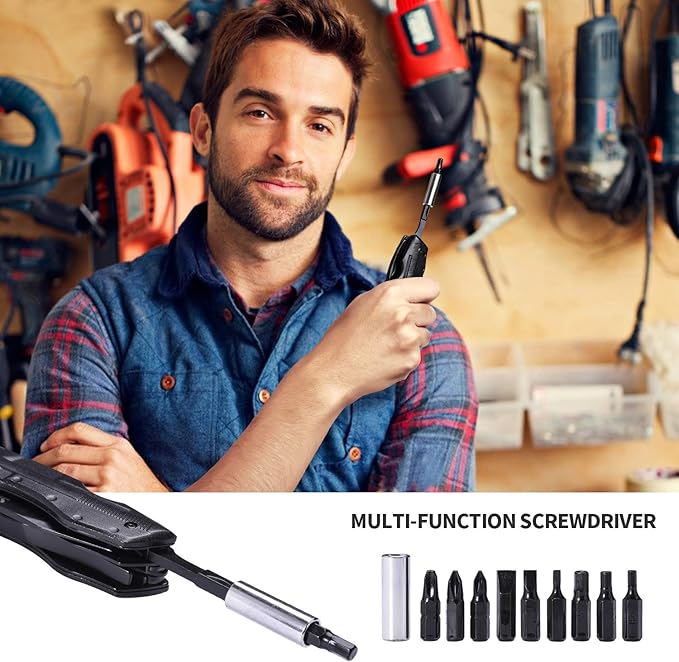 Multitool Pocket Knife for Men, Gifts for Boyfriend, Him, Husband, Dad, Multi Tool Tactical Plier With Nylon Sheath, Stocking Stuffer 'I LOVE YOU'