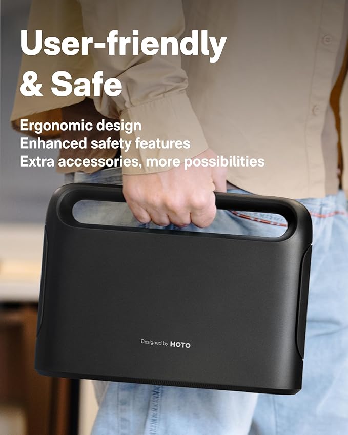 HOTO 40-Piece Tool Kit, Household Essentials tool set w/Smart Electric Screwdriver (LED, 3 Torque) + 14 Tools & 26 Accessories | Pro-Grade Compact Organizer for Home, Dorm Repairs, DIY