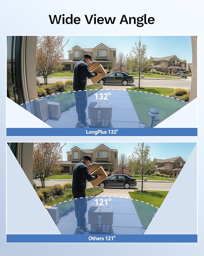 LongPlus 4K Security Camera System, 12MP H.265+ PoE Home Security Camera System, Person Vehicle Pet Detection, Spotlight Color Night Vision, 16CH NVR 4TB HDD, LP8MEF8B1