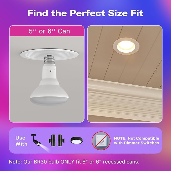 THIRDREALITY Smart Color Bulb ZB3 4Pack, Zigbee Hub Required, 650 Lumens,BR30/E26 Flood Light,RGB Full Color,ETL/FCC Certified,Compatible with Home Assistant, SmartThings, Aeotec,Homey,Hubitat,Alexa