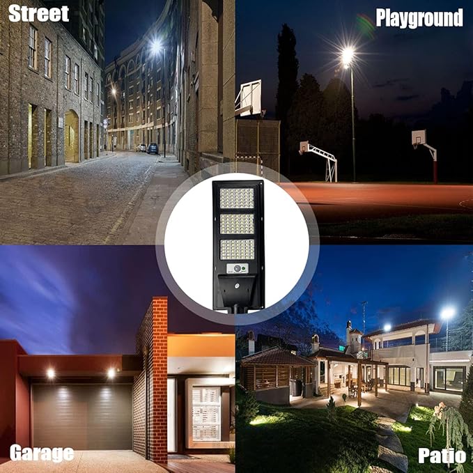20000LM Solar Street Light Dusk to Dawn Solar Outdoor Lights with Motion Sensor for Street,Yard,Parking Lot (2 Pack)