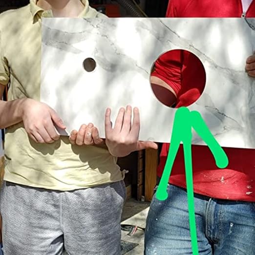 Drilax 5-1/2 Inch Diamond Hole Saw Drill Bit for Porcelain Tile, Granite, Glass & Ceramic - Heavy Duty Steel Core Cutter for Recessed Lighting, Shower Valves, and Toilet Flanges