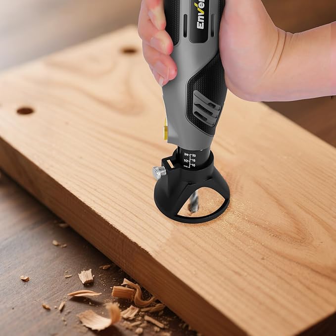 Enventor 130W Corded Rotary Tool, Power Electric Rotary Tool Kit with 204pcs Accessories Kit, 6-Speed 10,000-35,000RPM, Power Multi-Purpose Set for Sanding, Polishing, Engraving, Drilling, DIY Crafts