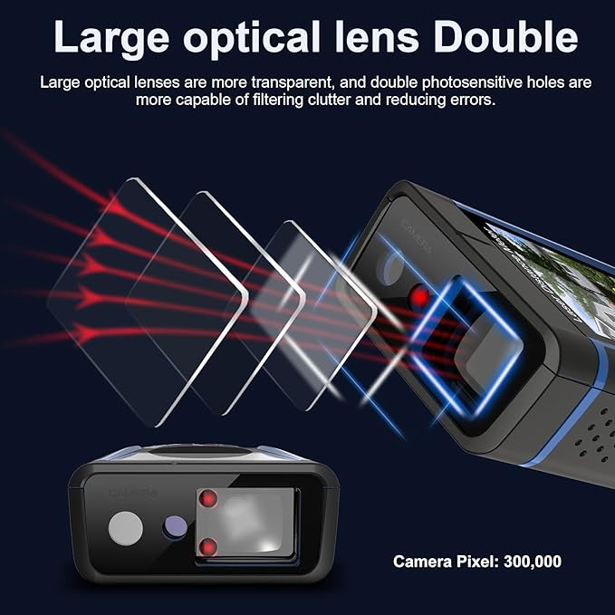 330ft Laser Distance Measuring Tool with Camera, Long Range Laser Meters with Tripod for Home Renovation, Interior Design, DIY Projects, Area, Volume & Distance Measurement