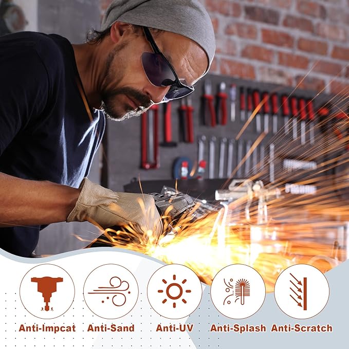 Kathfly 36 Pcs Safety Glasses Work Scratch Resistant Glasses Protective Safety Goggles Eyewear with Lens(Black)