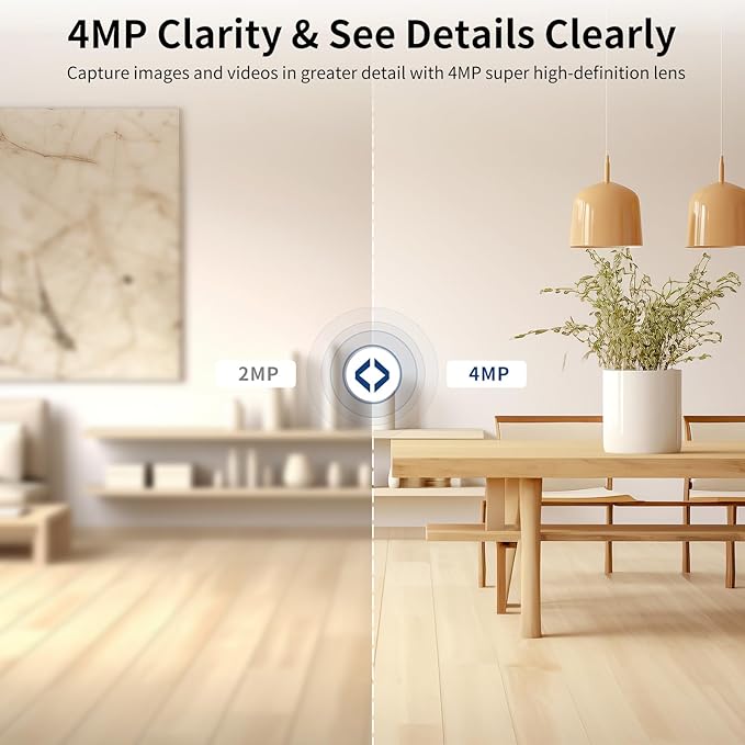 VSTARCAM 4MP Indoor Security Camera, Dual-Band WiFi (2.4GHz/5GHz),2.5K, 360° Pan-Tilt,Baby Monitor, Pet Camera,AI Human Detection, Person Tracking, Full-Color Night Vision, Two-Way Audio