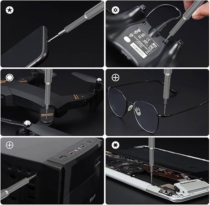Tanson Precision Screwdriver Set 33-In-1 Small Screwdriver Set,Mini Screwdriver Kit Magnetic Professional Electronic Repair Tool for PC,Computer,Laptop,Iphone,Cell Phone,MacBook,Tablet,Watch,Glasses