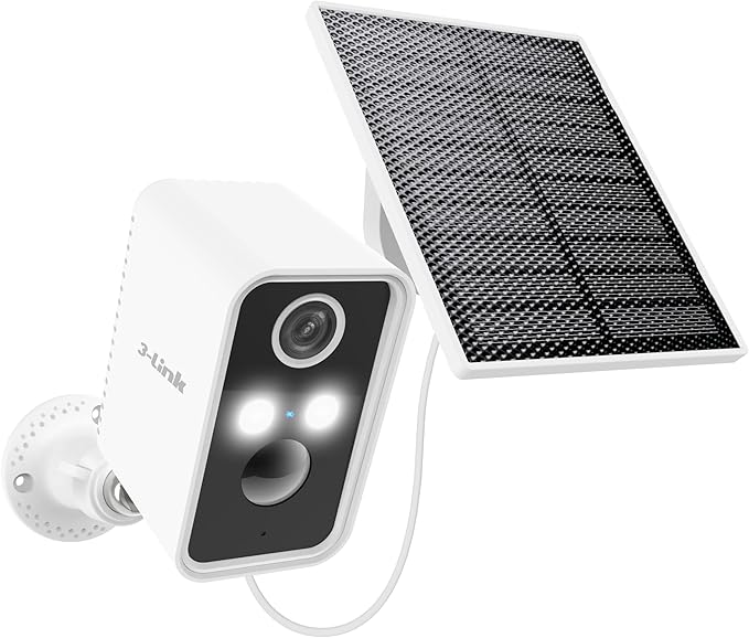 Solar Camera Outdoor Wireless, Battery Security Cameras with Solar Panel for Home Security, Motion Detection, Night Vision, Alexa, 2.4G Wi-Fi Only, Only Event Recording
