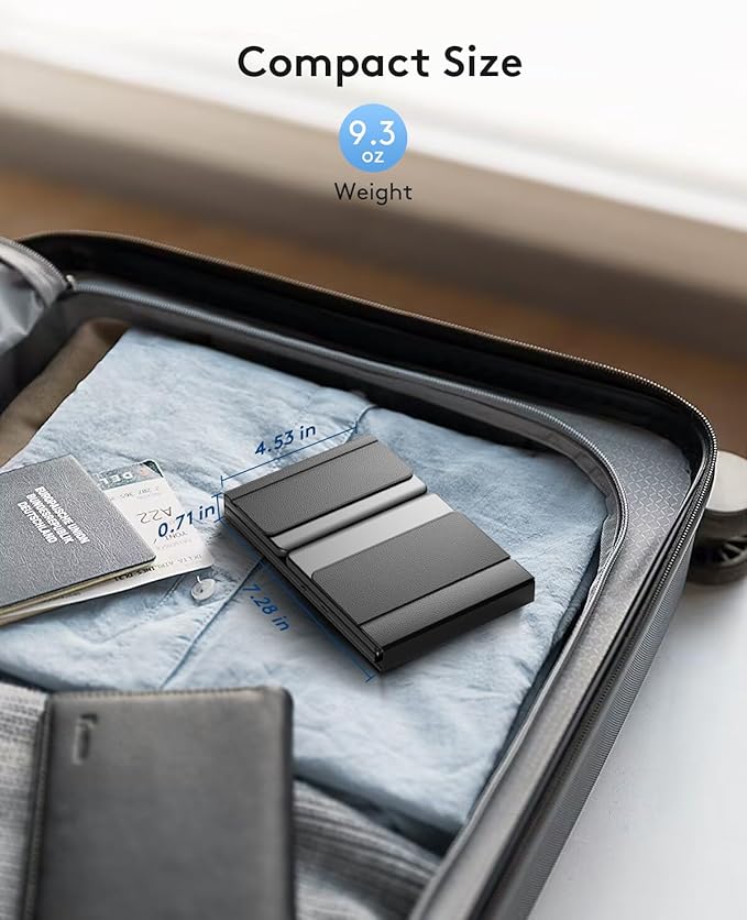 Samsers Foldable Bluetooth Keyboard with Touchpad, Full-Size Wireless Folding Key Board with PU Leather, Portable Travel for iOS Android Windows Mac OS, Support 3 Devices (BT5.1 x 3)