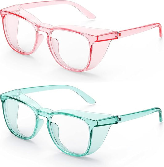 Stylish Safety Glasses, Clear Anti-Fog Anti-Scratch Protective Glasses For Men And Women