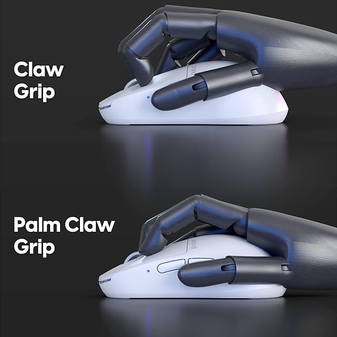 Pulsar Gaming Gears X2H mini Wireless Gaming Mouse, Ultra Lightweight 1.83 oz (52 g), Symmetrical, Optical Switch, 2.4 Ghz 1 ms, 26000 DPI, PAW3395 Sensor (Mini, Wireless, White)