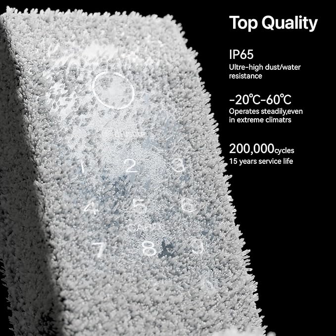 Smart Lock Doorbell Fingerprint Smart Door Lock Deadbolt for Homeowners or Parents Door Lock with Camera and Door Handle for Renters, Keyless Entry Door Lock for Front Door(Contour V Black)