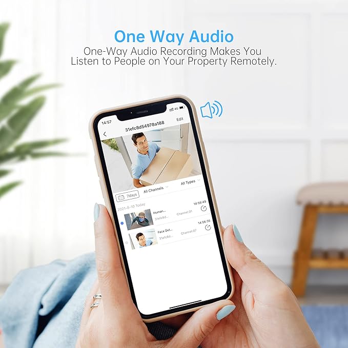 Wireless Security Camera System,SMONET 1080P 8 Channel Home Surveillance DVR Kits with 4pcs 2MP Full HD Cameras 1TB HDD Night Vision Motion Detection Free App for Indoor Outdoor 24/7 Video Recording