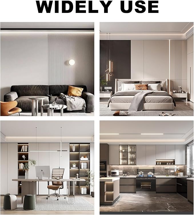 COB LED Strip Lights 5760LEDs, 40FT 3000K Dimmable Warm White Bright LED Lights for Bedroom Counter Under Cabinet Kitchen