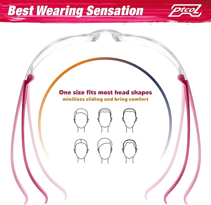 28 Pack Safety Glasses Viva Magenta (Bulk Pack of 24+4) Unisex Clear Anti-Scratch Protective Goggles Impact Resistant Lens Eyewear with ANSI Z87.1 Certified for Construction, Shooting and Laboratory