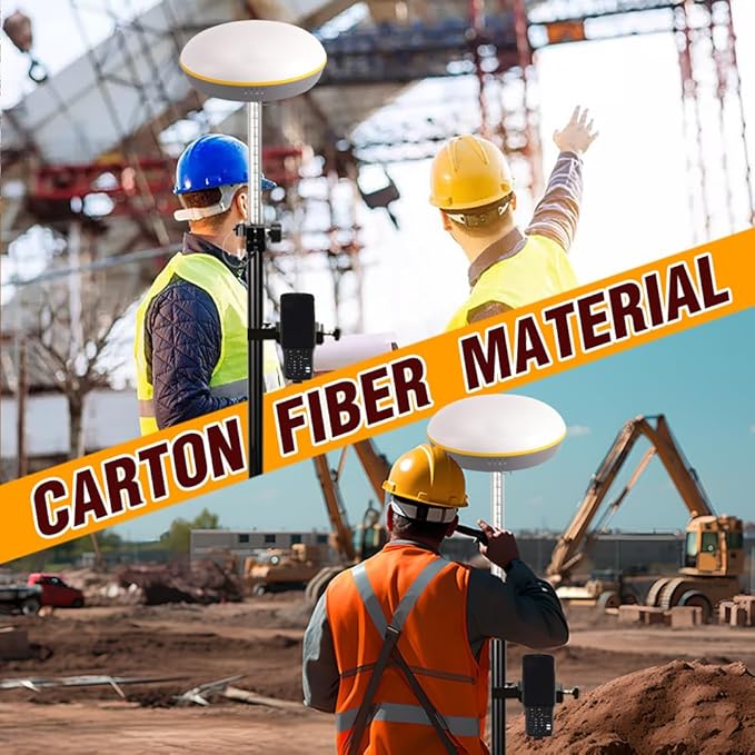 Telescopic GPS Pole， GPS Rod 2.5m/8.2Ft for Land Surveying & Engineering GPS/GNSS Accessory and Instruments (GLS25)