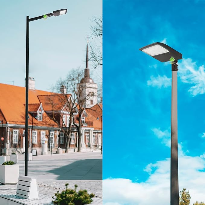 480V 150W High Voltage LED Shoebox Lights, LED Parking Lot Lighting, AC 200-480V LED Pole Area Lights, 450W MH/HPS Equiv, 5000K, Surge Protection Included, DLC UL Approved