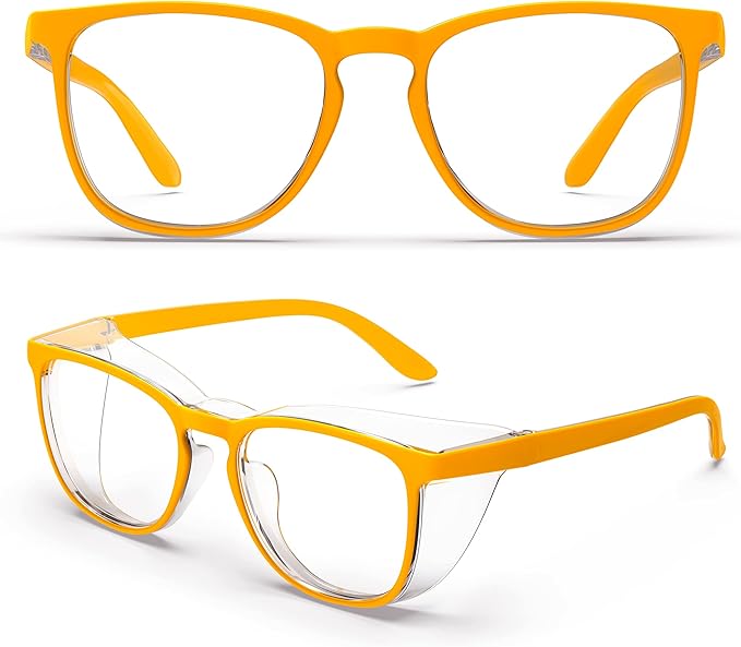 Stylish Safety Glasses, Clear Anti-Fog Anti-Scratch Protective Glasses For Men And Women