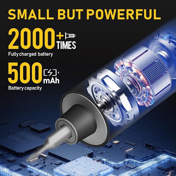 Mini Electric Screwdriver Set,Cordless screwdriver rechargeable,power screwdriver,destornillador eléctrico,Magnetic Bits,5 Torque,LED Display, Electric Screwdriver for Phone PS5 Laptop Watch