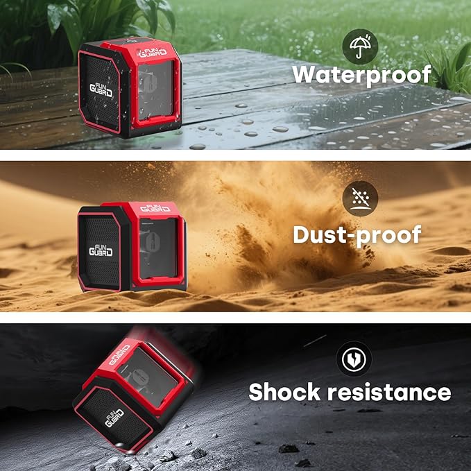 Laser Level with Self-leveling& Manual Mode Horizontal and Vertical Lazer Level with 360°Magnetic Bracket, 2xAA Batteries for Construction Home Decoration DIY etc. (Red)