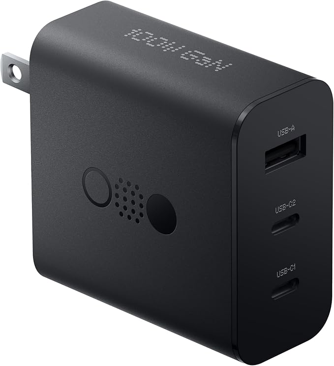 CMF USB-C Power Charger, 100W GaN Fast Charger, 3 Port Wall Charger for Nothing Phones MacBook Air and MacBook Pro-Dark Grey