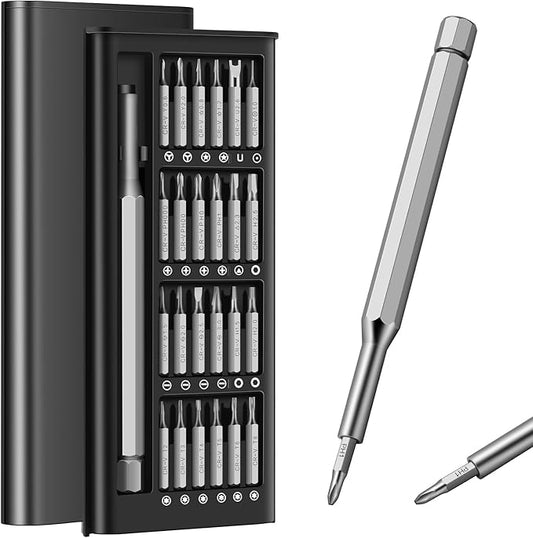 25 in 1 Mini Precision Screwdriver Set, Dlnope Professional Magnetic Tiny Repair Tool Kit for Phone, Macbook, Computer, Watch, Laptop, Ring Doorbell, Eyeglass, Electronic, Screw Driver [Bearing Steel]