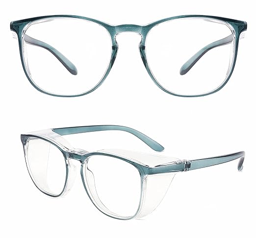 Alsenor Safety Glasses Anti Fog Goggles Protective Eyewear Blue Light Blocking Anti Dust UV Protection Glasses For Men Women (New-Blue)