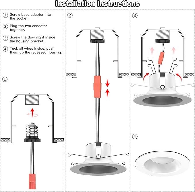 Smart Can Light 6 Inch, WiFi & Bluetooth LED Downlight 6Pack, Multicolorred, Dimmeble, 2700K-6500K CCT Selectable, RGBCW Remote LED Recessed Lighting Compatible with Alexa Google Home